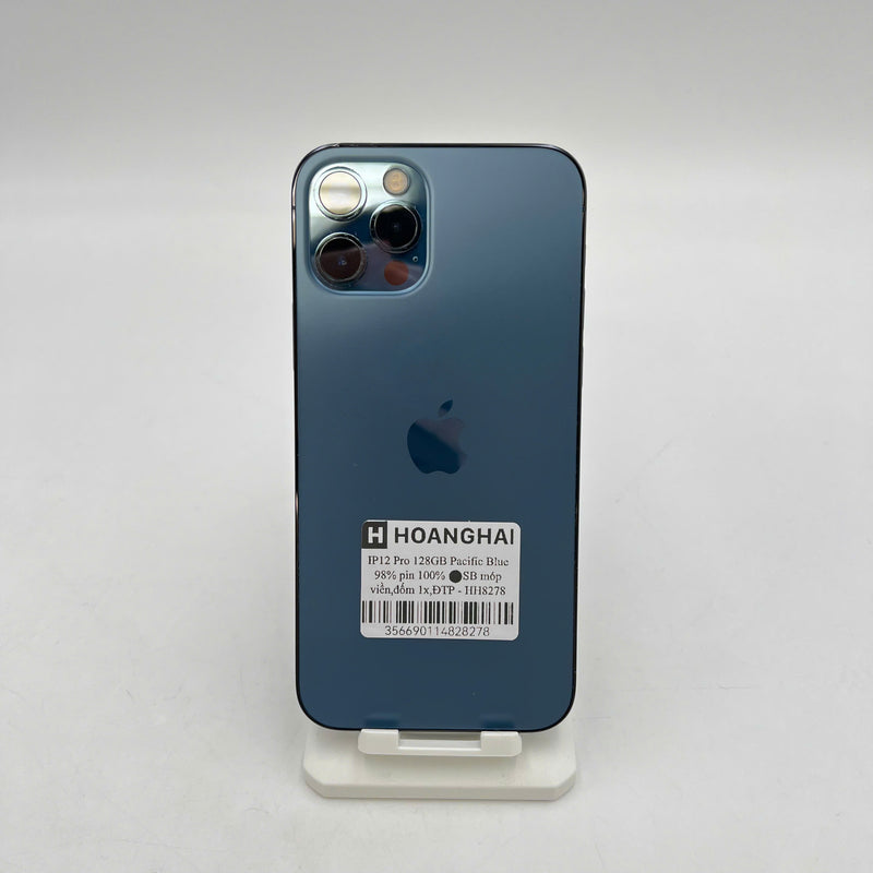 iPhone 12 Pro 128GB Xanh Dương 98% pin 100% Máy đã trả hết tiền mạng dùng như Quốc tế Apple (móp viền,đốm 1x,ĐTP) - HH8278