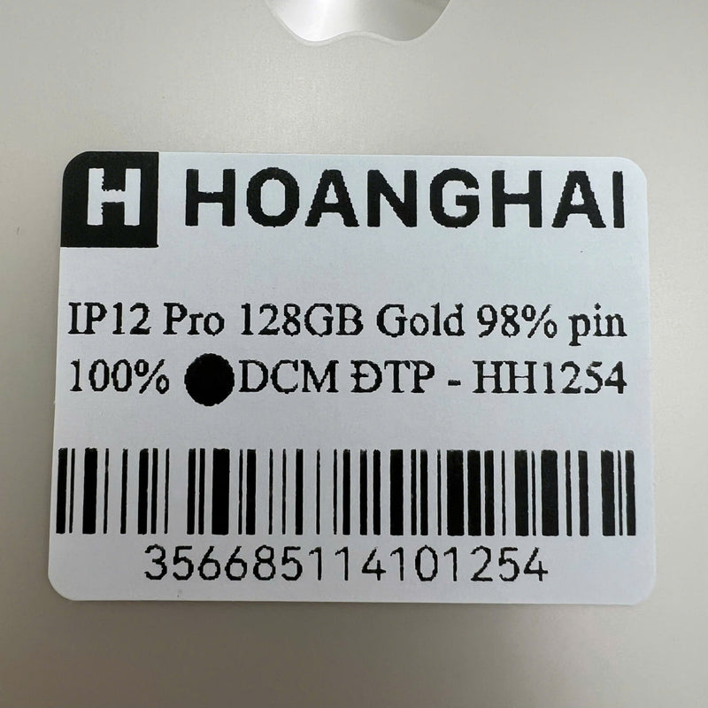 iPhone 12 Pro 128GB Vàng 98% pin 100% Máy đã trả hết tiền mạng dùng như Quốc tế Apple (Đã thay pin) - HH1254