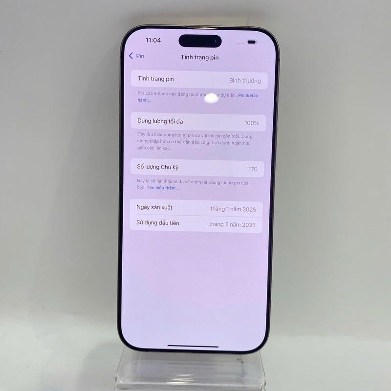 iPhone 16 Pro Max 256GB Vàng Sa Mạc 98% pin 100% Quốc tế Apple (xước viền nhẹ) - HH0642