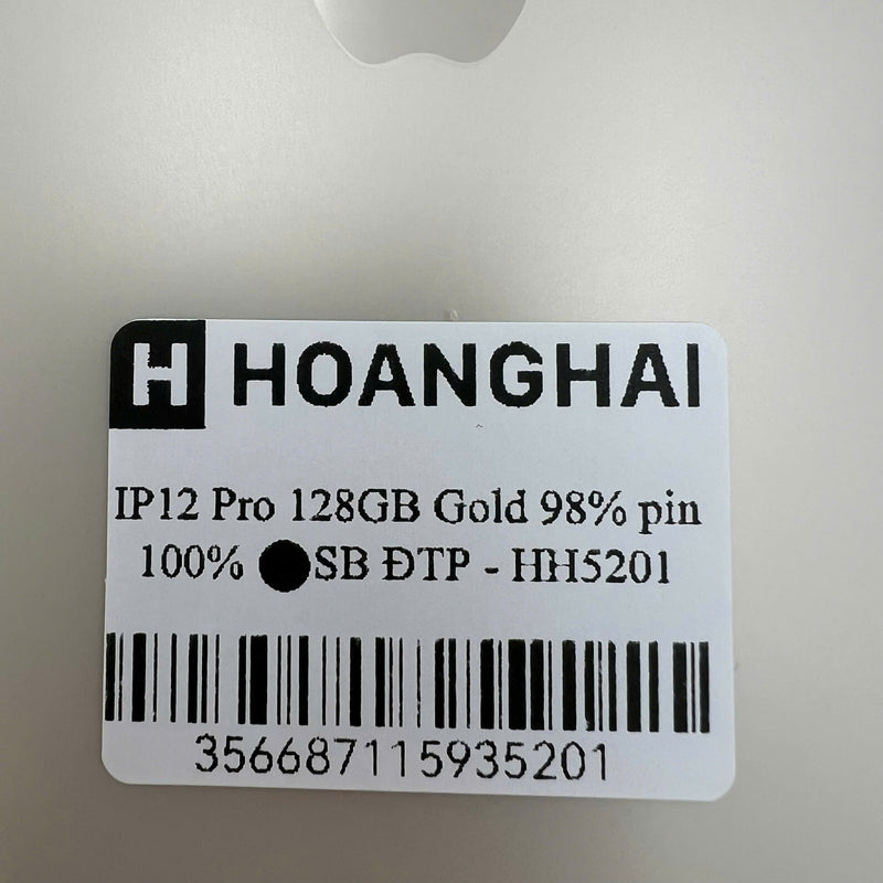 iPhone 12 Pro 128GB Vàng 98% pin 100% Máy đã trả hết tiền mạng dùng như Quốc tế Apple (Đã thay pin) - HH5201