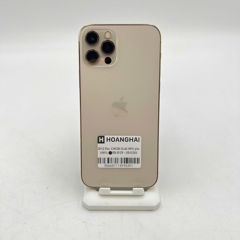 iPhone 12 Pro 128GB Vàng 98% pin 100% Máy đã trả hết tiền mạng dùng như Quốc tế Apple (Đã thay pin) - HH5201