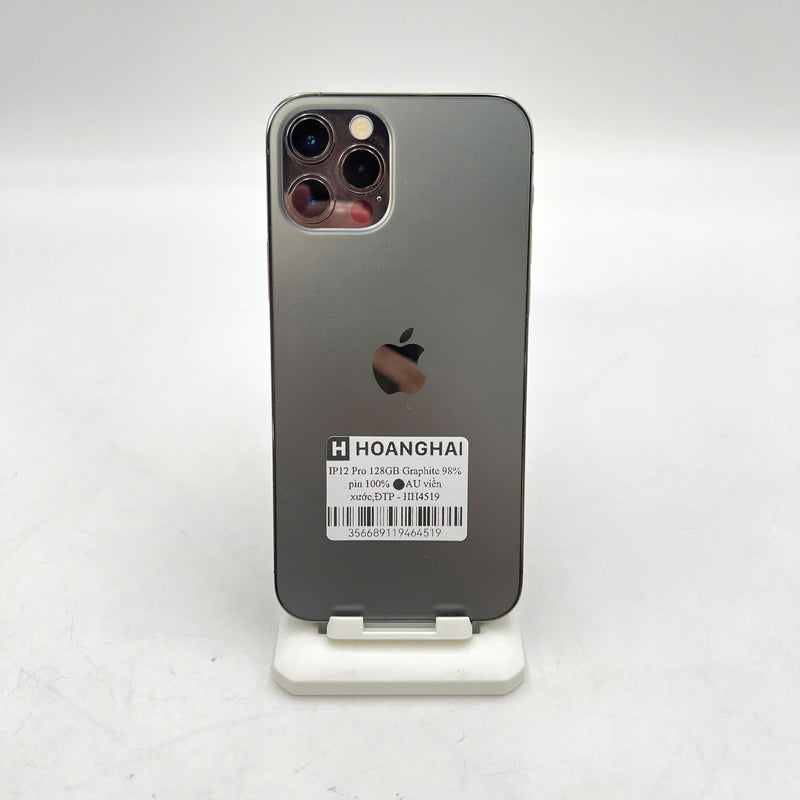 iPhone 12 Pro 128GB Đen 98% pin 100% Máy đã trả hết tiền mạng dùng như Quốc tế Apple (Đã thay pin, viền xước) - HH4519