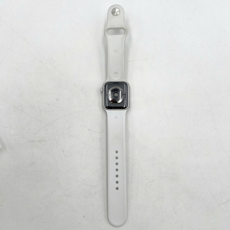 Apple Watch Series 5 40mm GPS+Cellular 98% Silver Aluminium Case/White Sport Band pin 99% màn xước