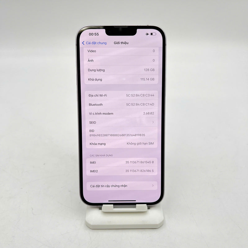 iPhone 14 Plus 128GB Tím 98% pin 86% Quốc tế từ SB (Không dùng sim SB) - HH5450