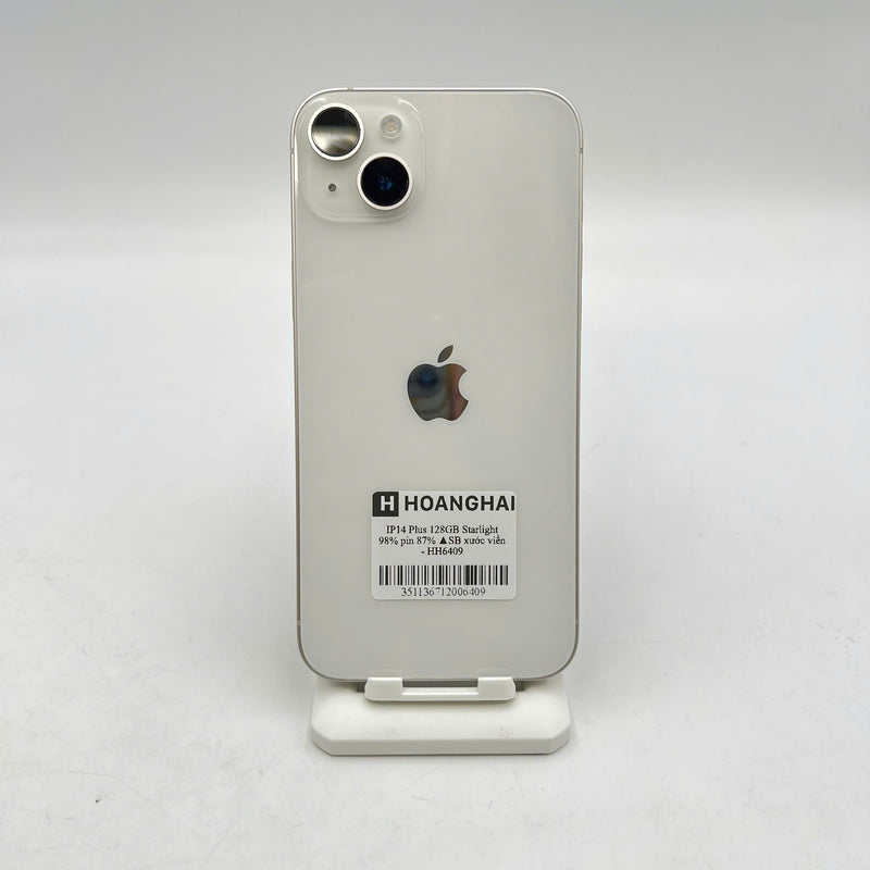 iPhone 14 Plus 128GB Trắng 98% pin 87% Quốc tế từ SB (Không dùng sim SB - xước viền, xước màn) - HH6409