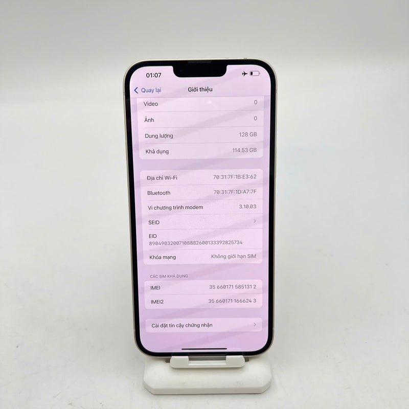 iPhone 14 Plus 128GB Trắng 98% pin 97% Quốc tế từ Apple mã VN/A - HH1312