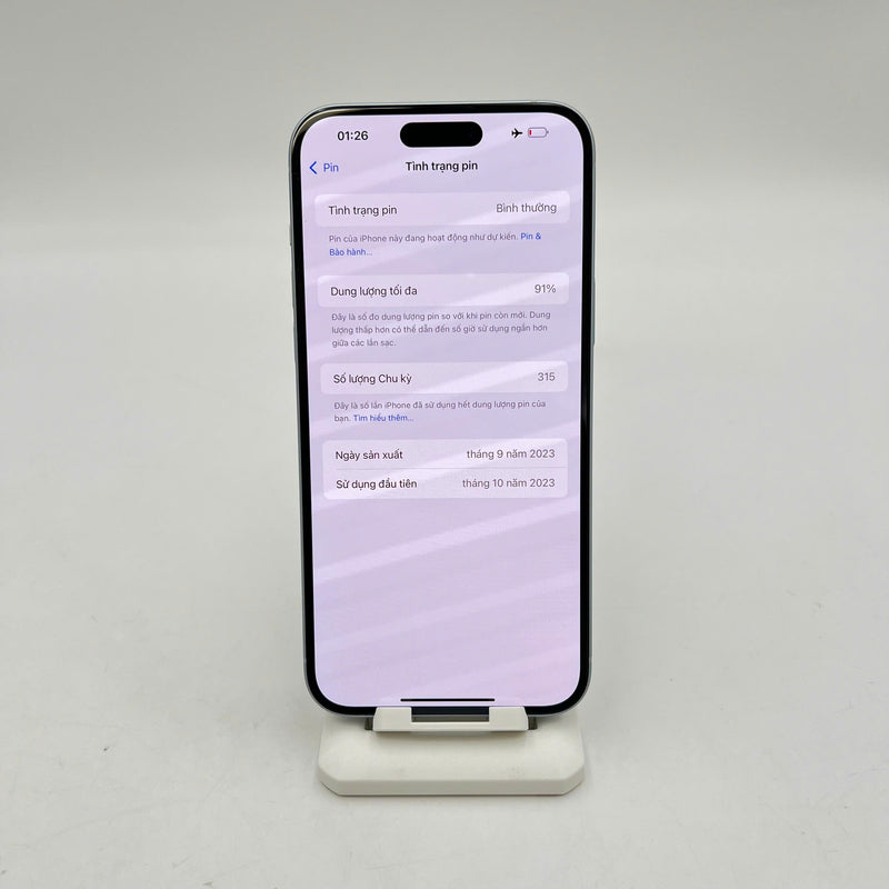 iPhone 15 Plus 128GB Xanh Dương 98% pin 91% Quốc tế Apple  - HH8019