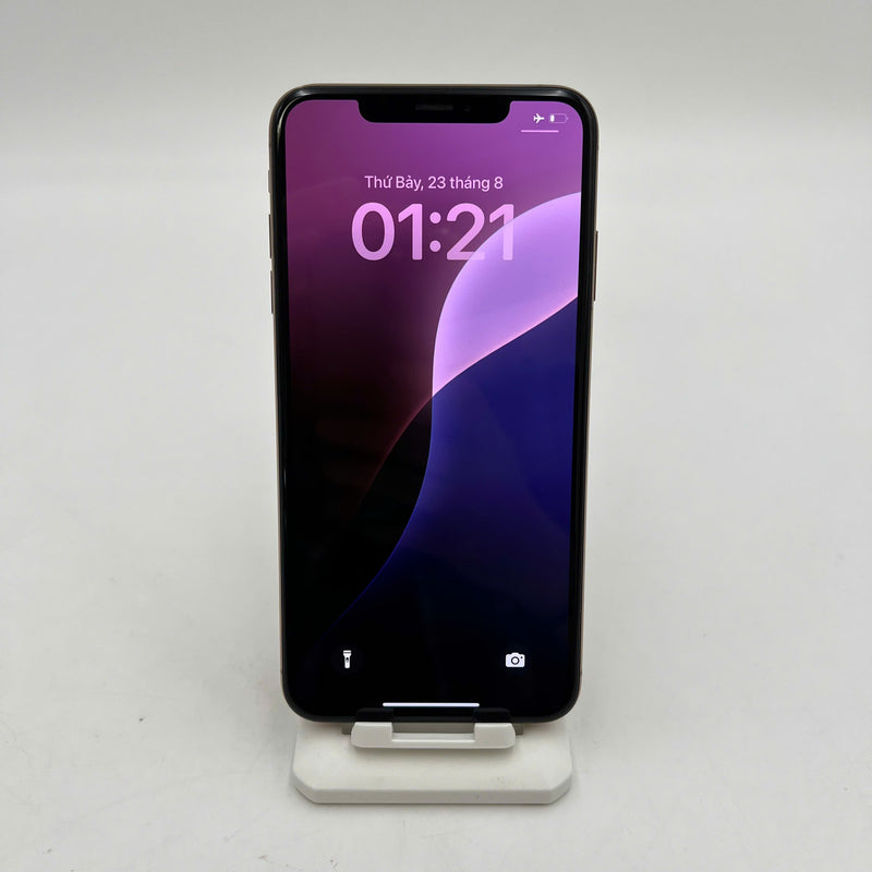 iPhone Xs Max 64GB Vàng 98% pin 100% Máy đã trả hết tiền mạng dùng như Quốc tế Apple (Đã thay pin - xước viền) - HH8716