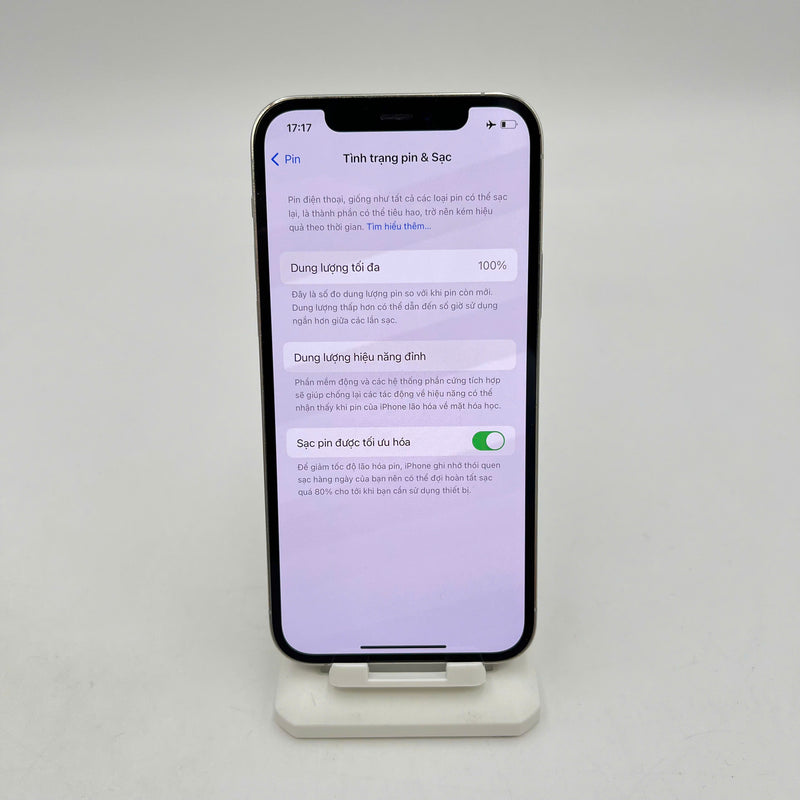 iPhone 12 Pro 256GB Bạc 98% pin 100% Máy đã trả hết tiền mạng dùng như Quốc tế Apple (Pin, cam trước và Face ID LKCH, viền xước nhiều) - HH7676
