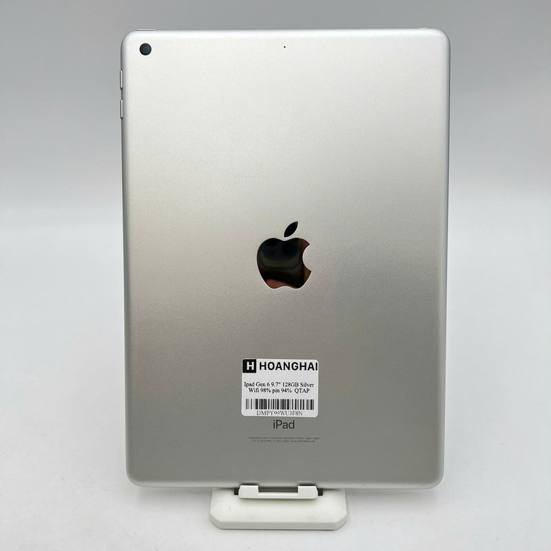 iPad Gen 6 2018 9.7in 128GB Bạc Wifi 98% pin 94% Quốc tế Apple