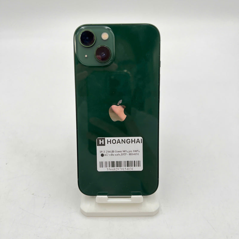 iPhone 13 256GB Xanh Lá 98% pin 100% Máy đã trả hết tiền mạng dùng như Quốc tế Apple (Đã thay pin, viền xước) - HH4031