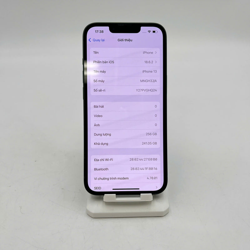 iPhone 13 256GB Xanh Lá 98% pin 100% Máy đã trả hết tiền mạng dùng như Quốc tế Apple (Đã thay pin, viền xước) - HH4031