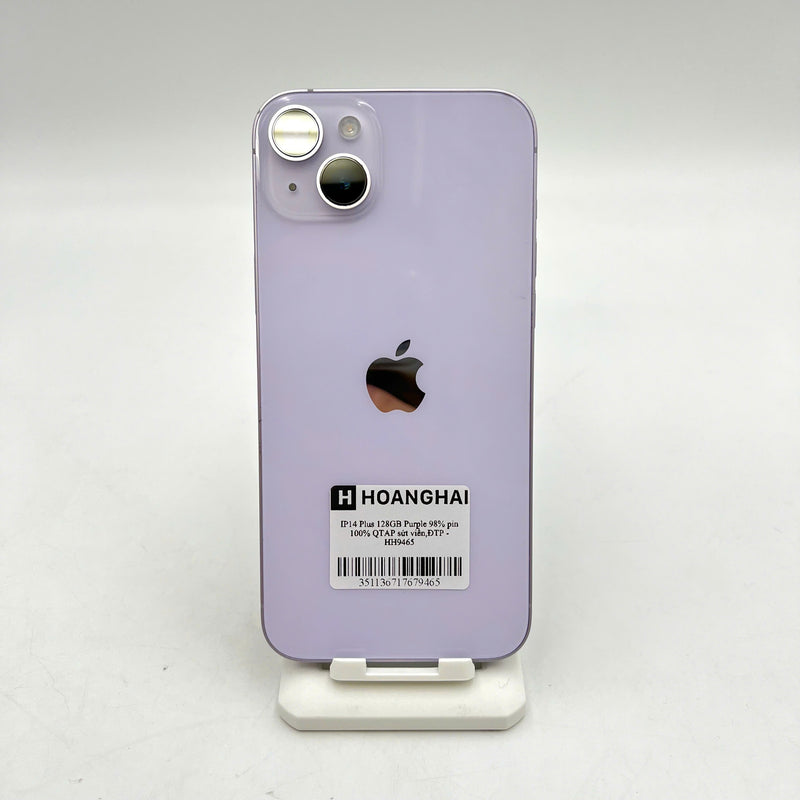 iPhone 14 Plus 128GB Tím 98% pin 100% Quốc Tế Apple (sứt viền,ĐTP) - HH9465