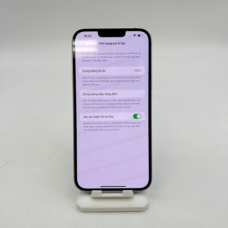 iPhone 14 Plus 128GB Tím 98% pin 100% Máy đã trả hết tiền mạng dùng như Quốc tế Apple (Đã thay pin) - HH3375