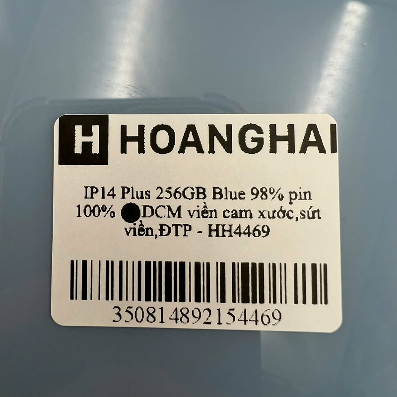 iPhone 14 Plus 256GB Xanh Dương 98% pin 100% Máy đã trả hết tiền mạng dùng như Quốc tế Apple (viền cam xước,xước màn,sứt viền,ĐTP) - HH4469