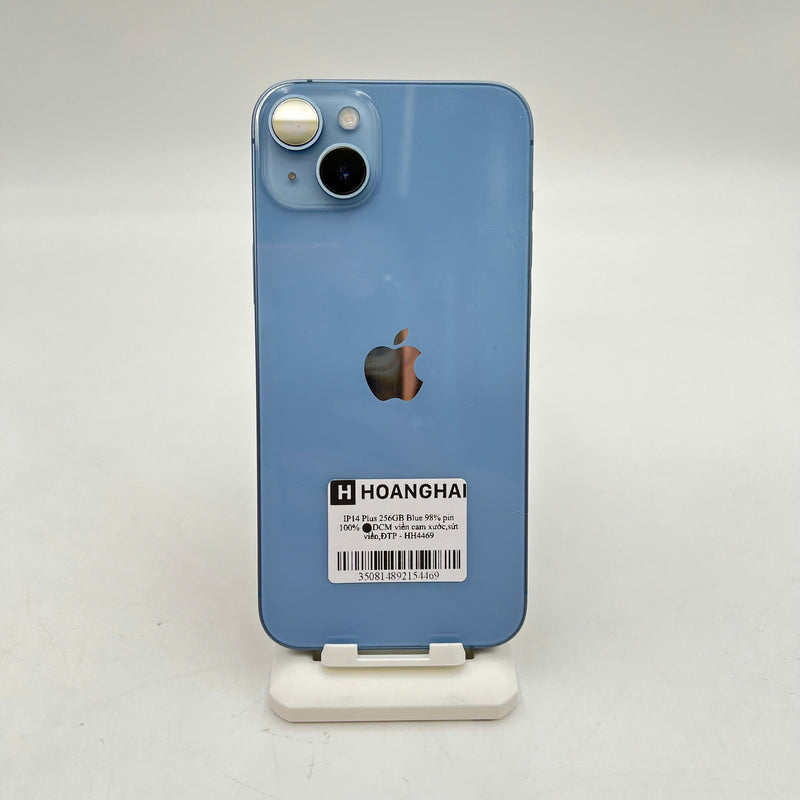 iPhone 14 Plus 256GB Xanh Dương 98% pin 100% Máy đã trả hết tiền mạng dùng như Quốc tế Apple (viền cam xước,xước màn,sứt viền,ĐTP) - HH4469