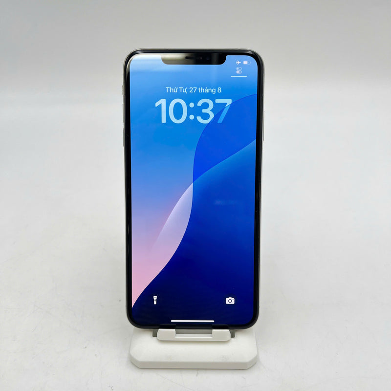 iPhone XS Max 64GB Bạc 98% pin 100% Máy đã trả hết tiền mạng dùng như Quốc tế Apple (đốm 1x, viền xước,viền lưng xước,ĐTP) - HH9365