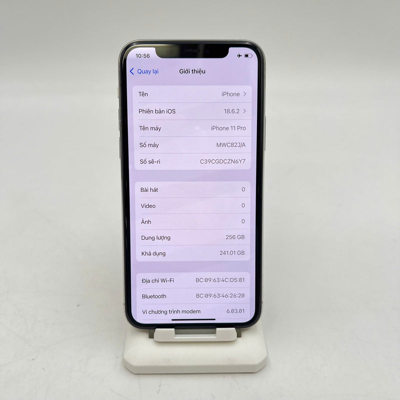 iPhone 11 Pro 256GB Bạc 98% pin 100% Máy đã trả hết tiền mạng dùng như Quốc tế Apple (viền xước,ĐTP) - HH7641
