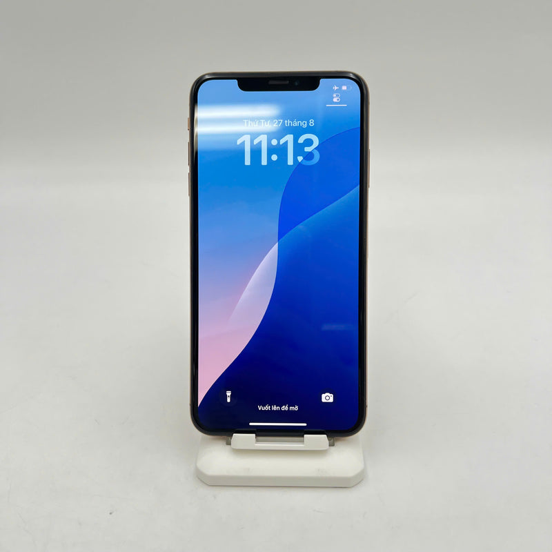 iPhone XS Max 256GB Vàng 98% pin 100% Máy đã trả hết tiền mạng dùng như Quốc tế Apple (Đã thay pin) - HH3704