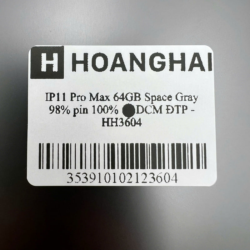 iPhone 11 Pro Max 64GB Đen 98% pin 100% Máy đã trả hết tiền mạng dùng như Quốc tế Apple (Đã thay pin) - HH3604