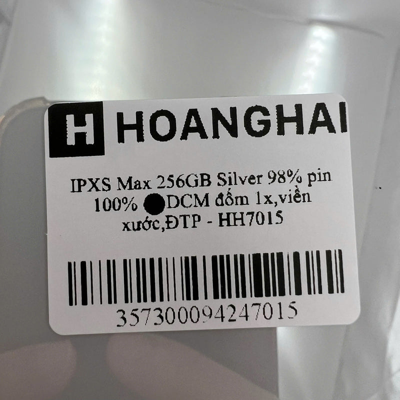 iPhone XS Max 256GB Bạc 98% pin 100% Máy đã trả hết tiền mạng dùng như Quốc tế Apple (đốm 1x,viền xước,ĐTP) - HH7015