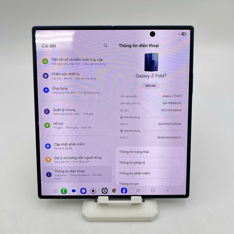 Samsung Galaxy Z Fold 7 Xanh Navy 12GB/256GB 99% pin 100% máy VN/A