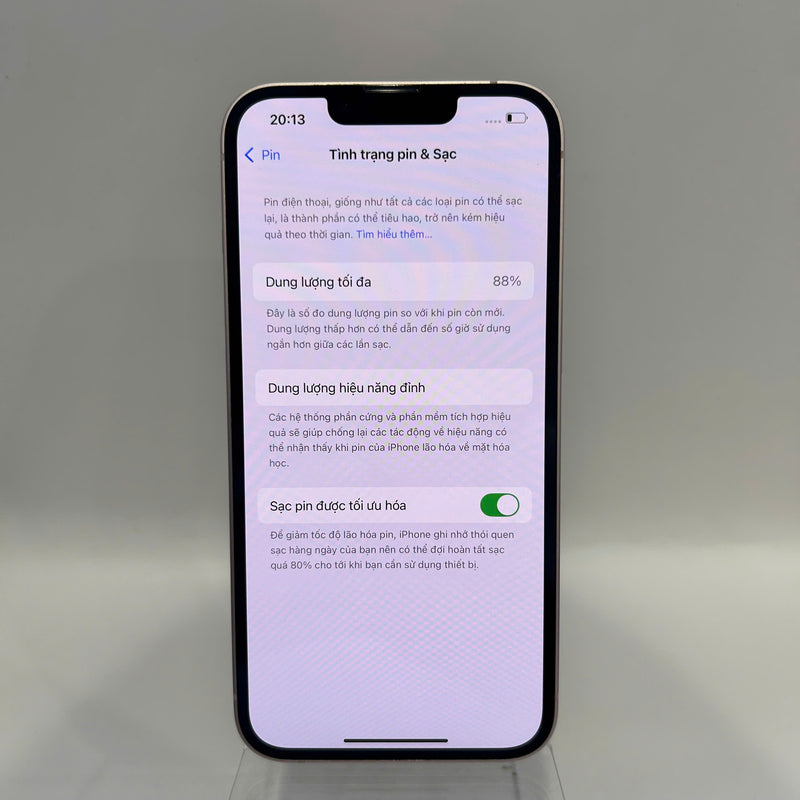 iPhone 13 128GB Hồng 98% pin 88% Quốc tế từ AU (Không dùng sim AU) - HH3056