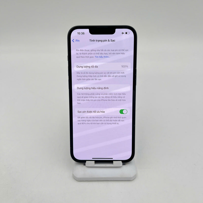iPhone 13 128GB Đen 98% pin 100% Máy đã trả hết tiền mạng dùng như Quốc tế Apple (Đã thay pin, ám viền) - HH9265