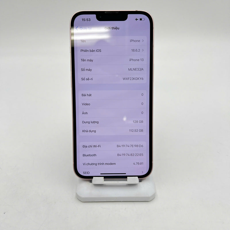 iPhone 13 128GB Hồng 98% pin 100% Quốc tế từ AU (Không dùng sim AU - Đã thay pin, sứt viền) - HH6272