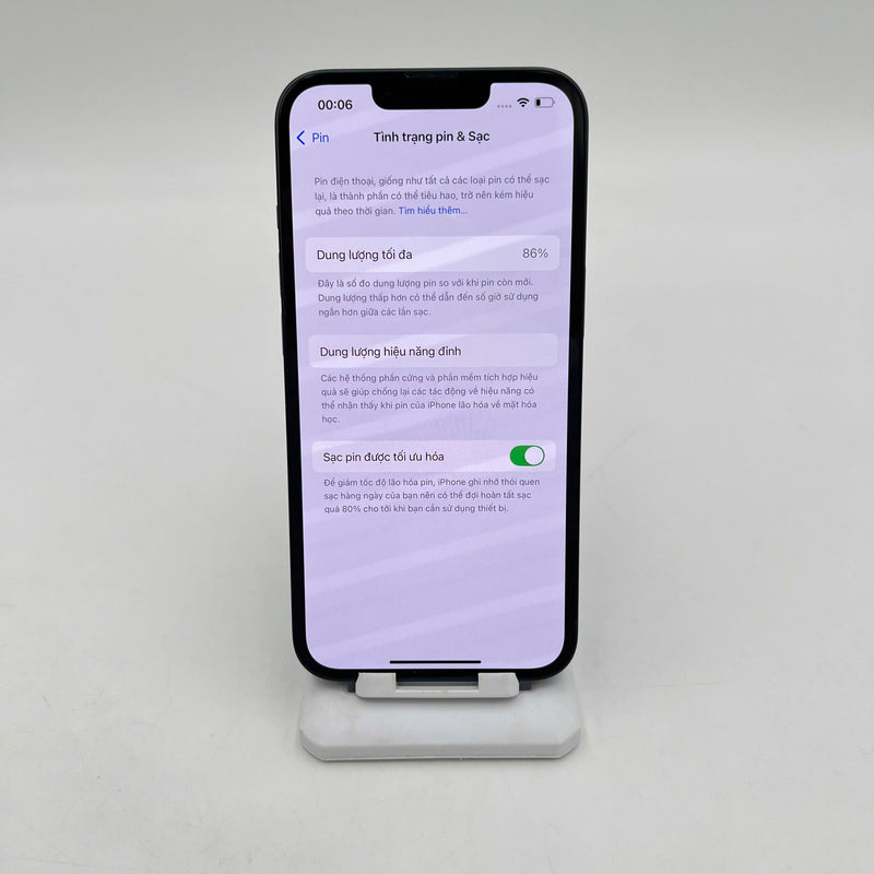 iPhone 13 128GB Đen 98% pin 86% Quốc tế từ SB (Không dùng sim SB) - HH8572