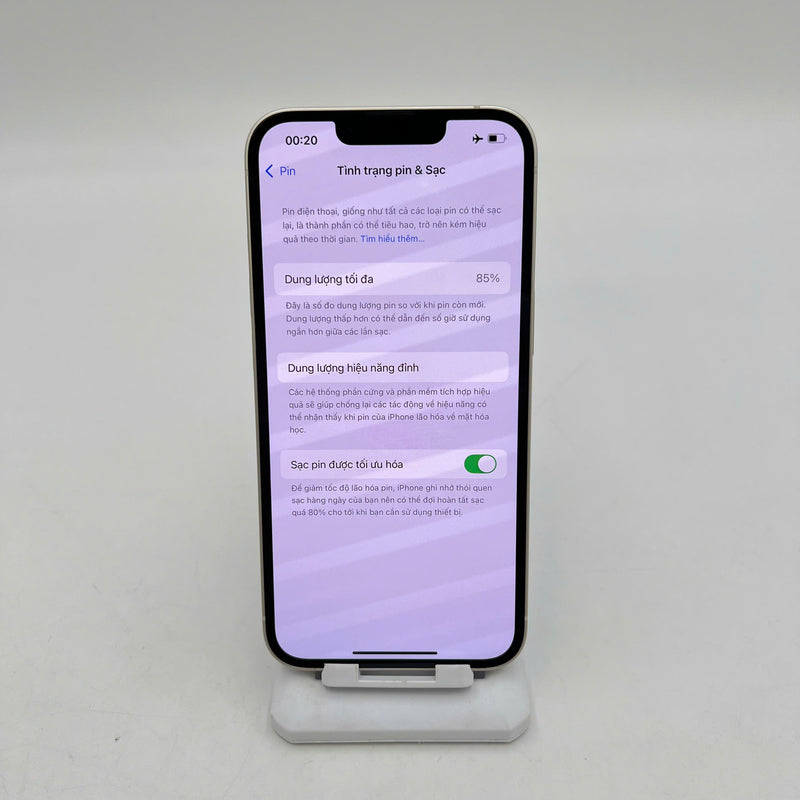 iPhone 13 128GB Trắng 98% pin 85% Quốc tế Apple - HH4555