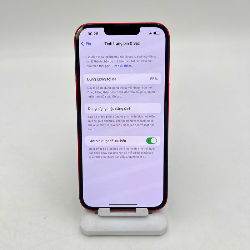 iPhone 13 128GB Đỏ 98% pin 85% Quốc tế từ AU (Không dùng sim AU) - HH7682