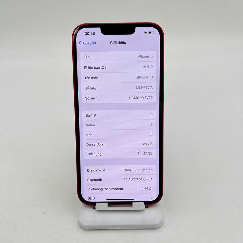 iPhone 13 128GB Đỏ 98% pin 85% Quốc tế từ AU (Không dùng sim AU) - HH7682