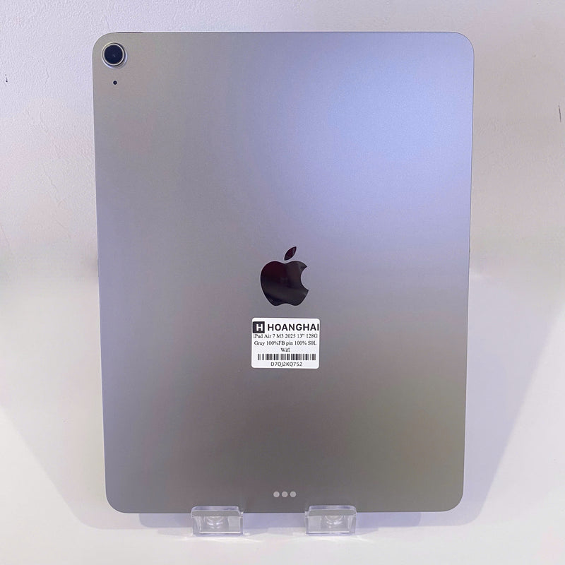 Ipad Air 7 M3 13" 128GB Xám Wifi 100% Fullbox pin 100% (Sạc 0 lần)