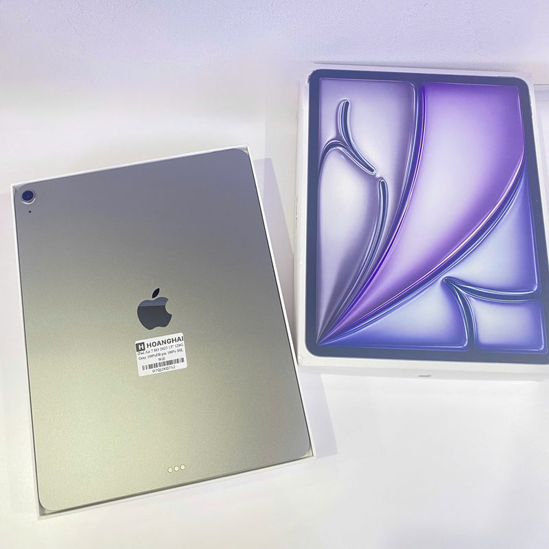 Ipad Air 7 M3 13" 128GB Xám Wifi 100% Fullbox pin 100% (Sạc 0 lần)