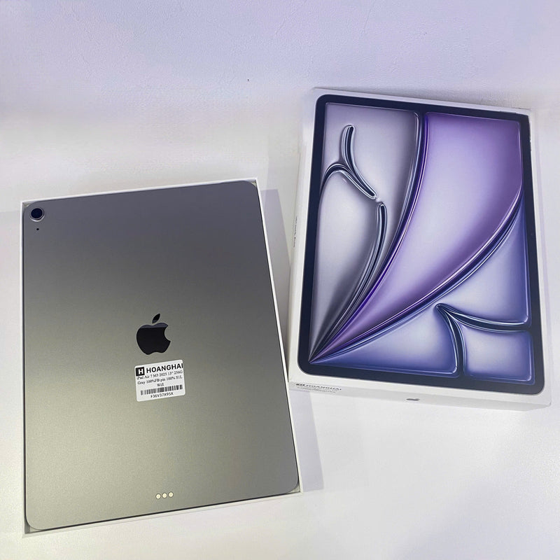 Ipad Air 7 M3 13" 256GB Xám Wifi 100% Fullbox pin 100% (Sạc 1 lần)