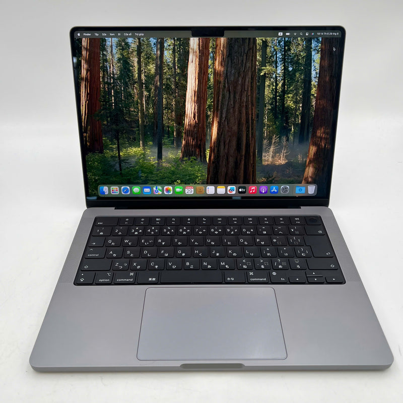 MacBook Pro 2021 14in Xám M1 Pro/ RAM 16GB/ SSD 512GB 98% pin 97% Sạc 58 lần BPTN Likenew (Xước viền nhẹ)
