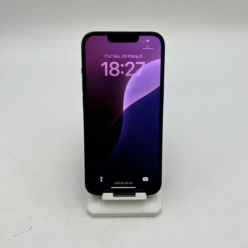 iPhone 13 128GB Đen 98% pin 87% Máy đã trả hết tiền mạng dùng như Quốc tế Apple (xước viền, viền cam xước) - HH6369