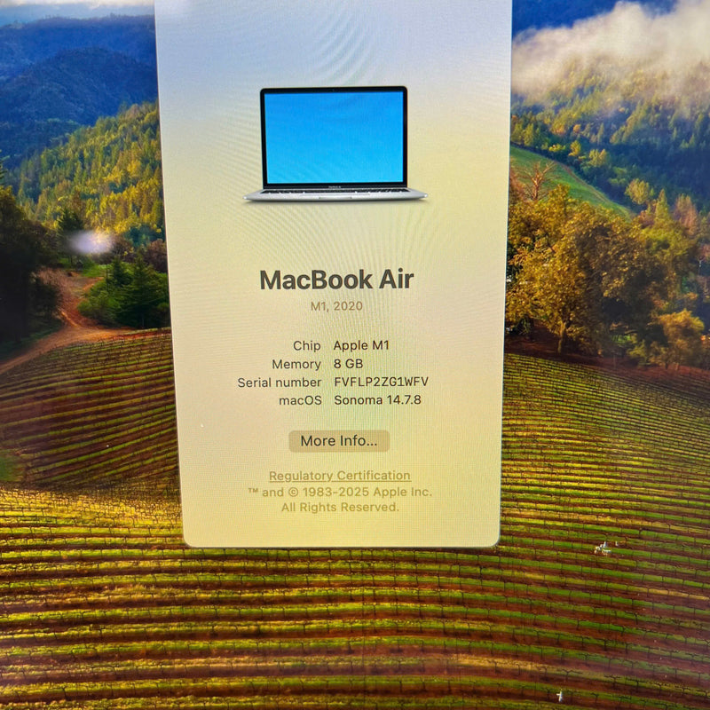 Macbook Air 2020 13.3in Xám Apple M1/ RAM 8GB/ SSD 256GB 98% pin 100% (Sạc 20 lần) BPTN Likenew