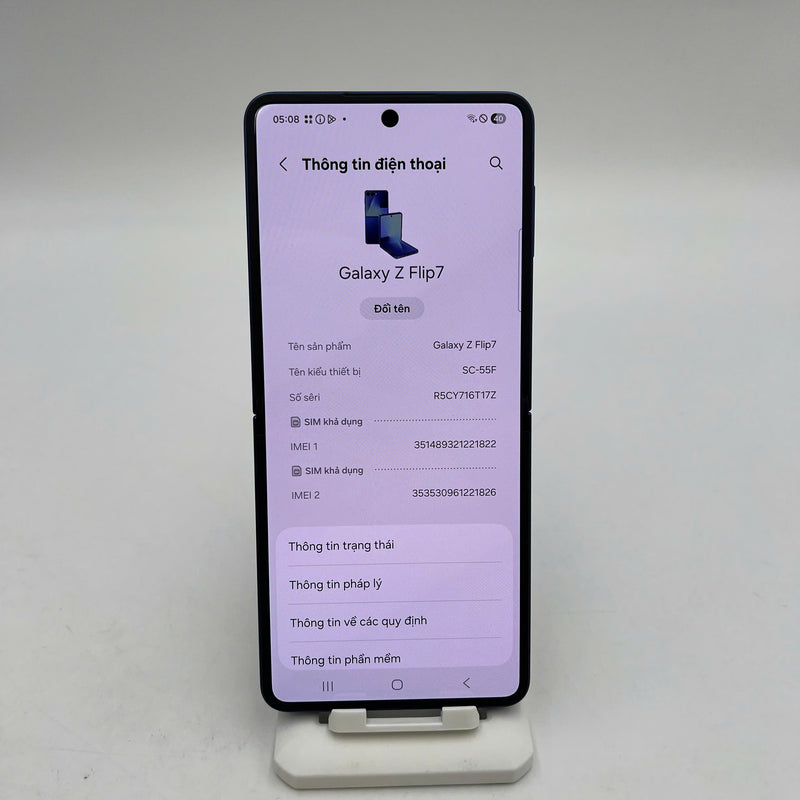 Samsung Galaxy Z Flip 7 Xanh Navy 12GB/256GB 100% Fullbox từ DCM - HH1822