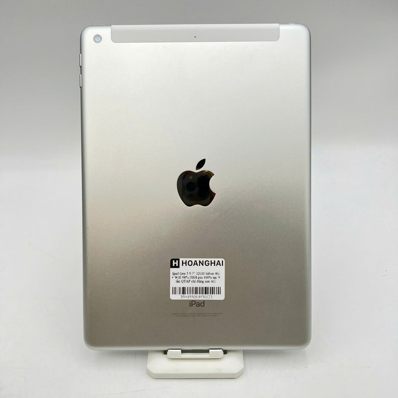 Ipad Gen 5 9.7" 32GB Bạc 4G + Wifi 98% DBH pin 100% sạc 9 lần chỉ dùng sim AU