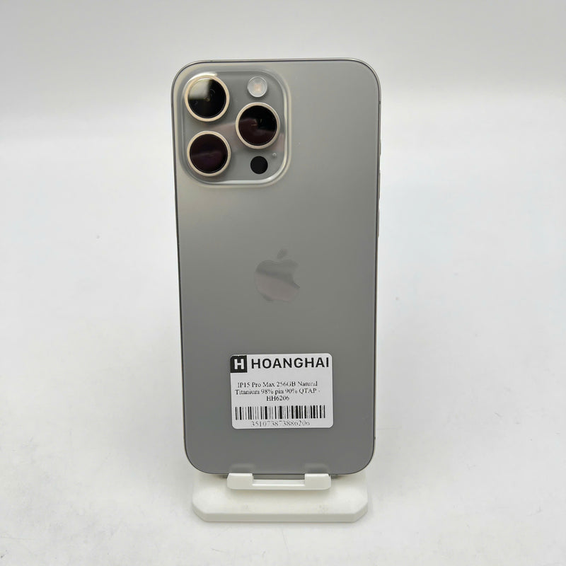 iPhone 15 Pro Max 256GB Tự Nhiên 98% pin 90% Quốc Tế Apple  - HH6206
