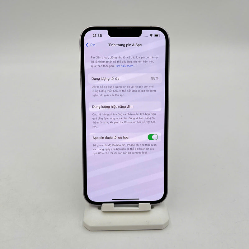 iPhone 14 128GB Tím 98% pin 98%  Quốc tế từ SB (Không dùng sim SB) - HH3680