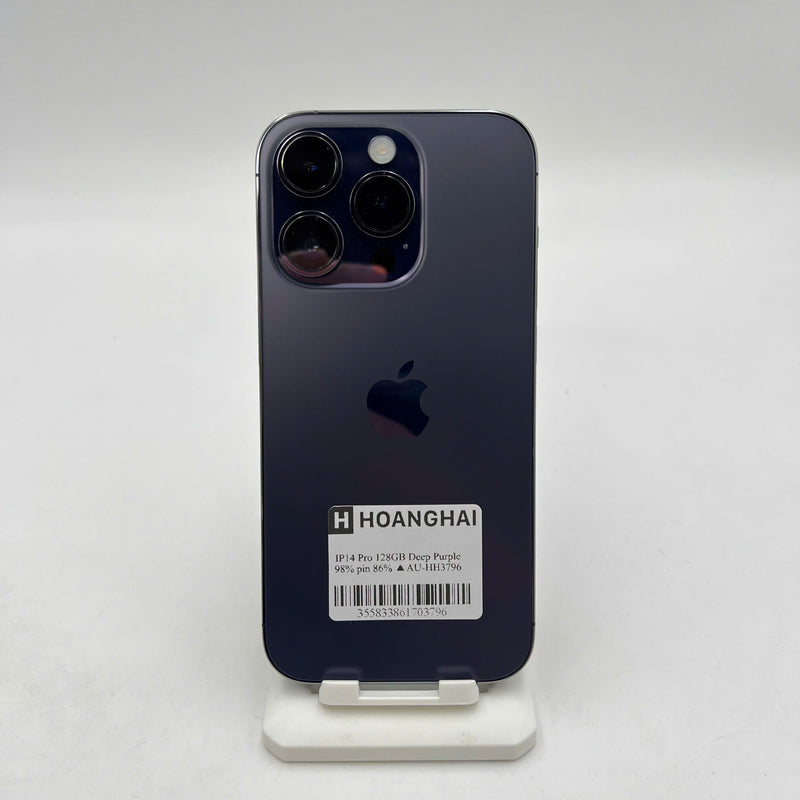 iPhone 14 Pro 128GB Tím 98% pin 86% Quốc tế từ AU (Không dùng sim AU) - HH3796