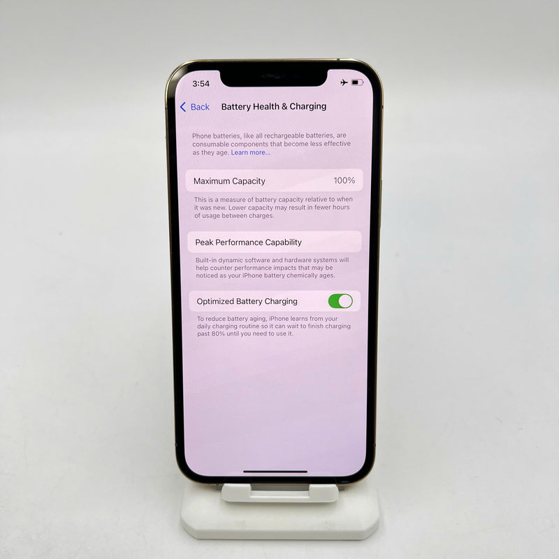 iPhone 12 Pro 128GB Vàng 98% pin 100%  Máy đã trả hết tiền mạng dùng như Quốc tế Apple  (Đã thay pin - Màn xước nhẹ) - HH2606