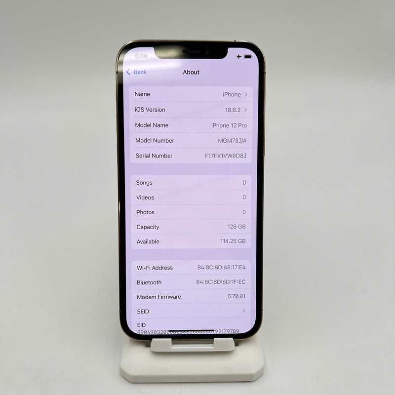 iPhone 12 Pro 128GB Vàng 98% pin 100% Máy đã trả hết tiền mạng dùng như Quốc tế Apple (Đã thay pin - Đốm 1x, xước viền, xước màn nhẹ) - HH7933