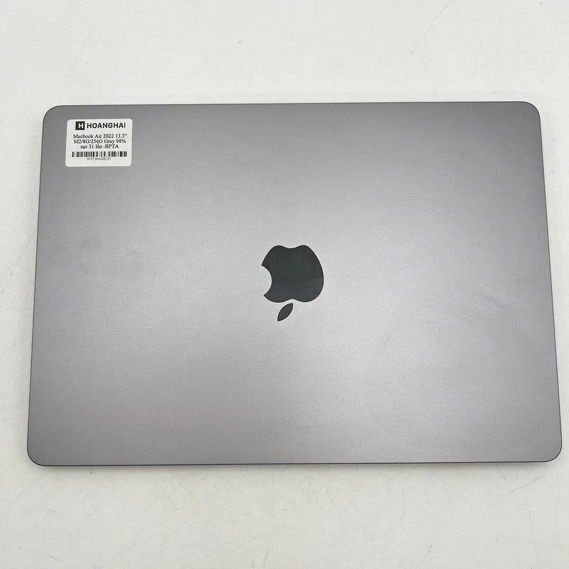 Macbook Air 2022 13.6in Xám M2/ RAM 8GB/ SSD 256GB 98% sạc 31 lần BPTA
