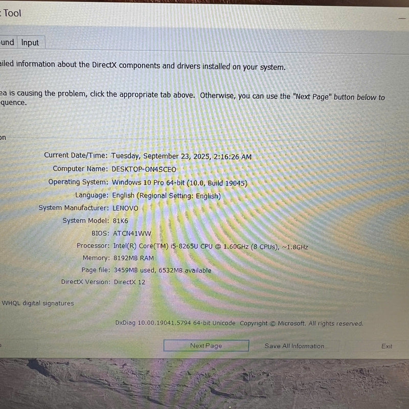Lenovo Thinkpad V140-15 15.6" i5 - 8265U/ RAM 8GB/ SSD 256GB BPTN Likenew