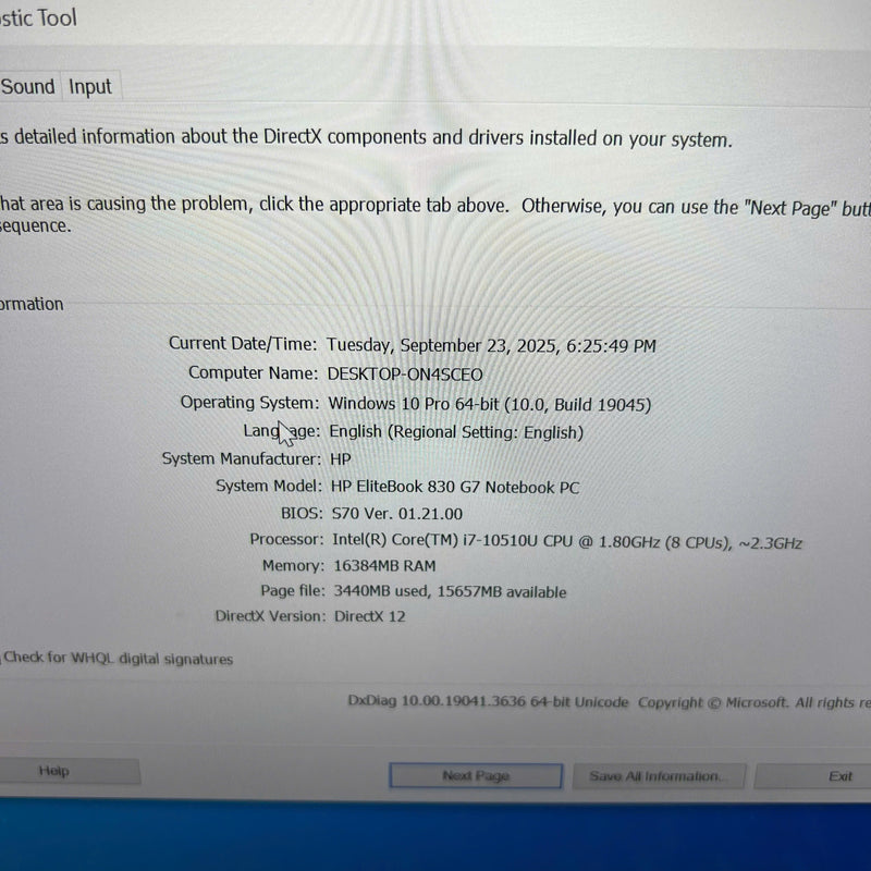 HP EliteBook 830 G7 13.3" i7 - 10510U/ RAM 16GB/ SSD 512GB BPTN Likenew