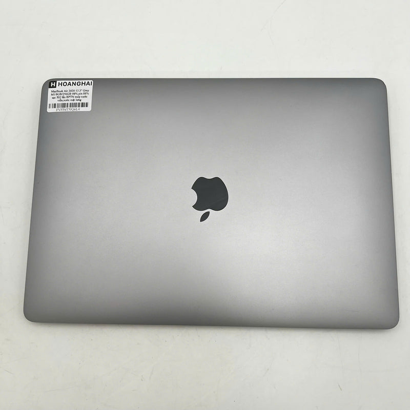 MacBook Air 2020 13.3' Xám M1/ RAM 8GB/ SSD 256GB 98% pin 88% sạc 502 lần BPTN (móp xước viền, xước mặt lưng)